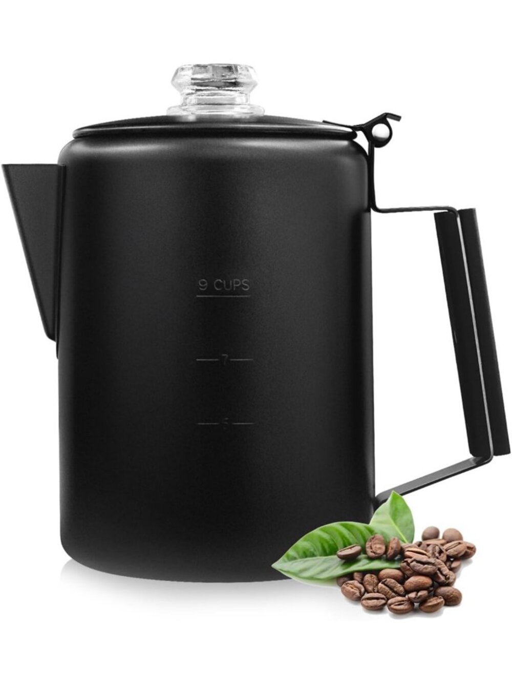 Stainless Steel 9-Cup Stovetop Coffee Percolator - Outdoor Camping & Home Use